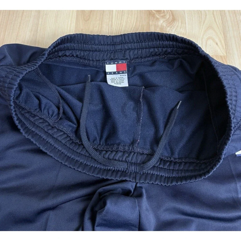 Vintage 90s Tommy Hilfiger Sweatpants / Track Pants / Size Medium / Navy